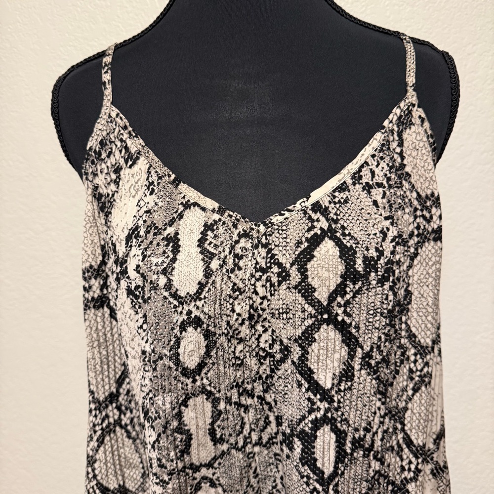 Express Black and White Snake Print Camisole